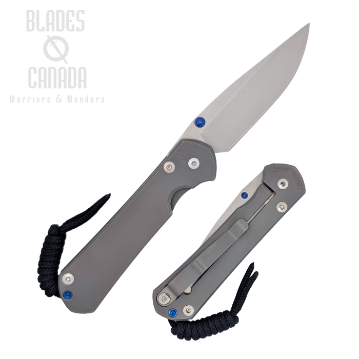 Chris Reeve Small Sebenza 31 Framelock Folding Knife, Left Handed, MagnaCut, Titanium Glass Blasted, S31-1645